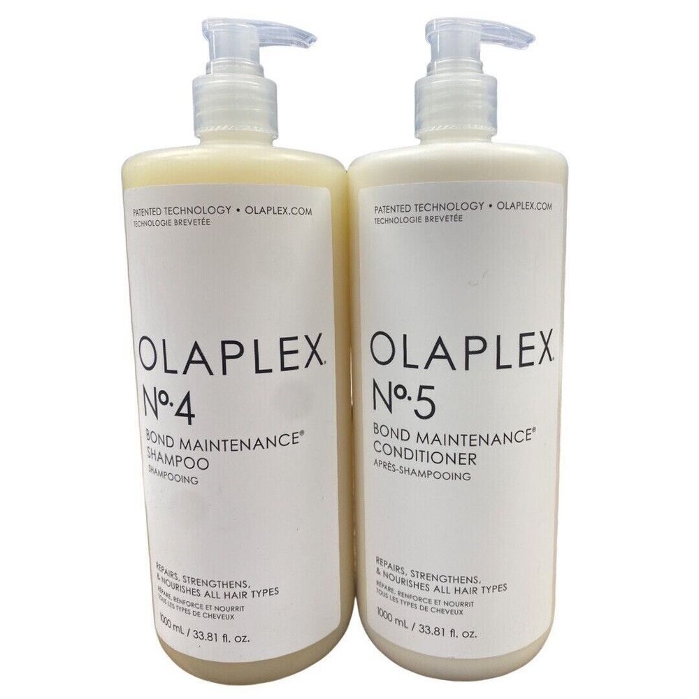 Olaplex No 4 & 5 Bond Maintenance Shampoo & Conditioner Liter. Ready to Ship!